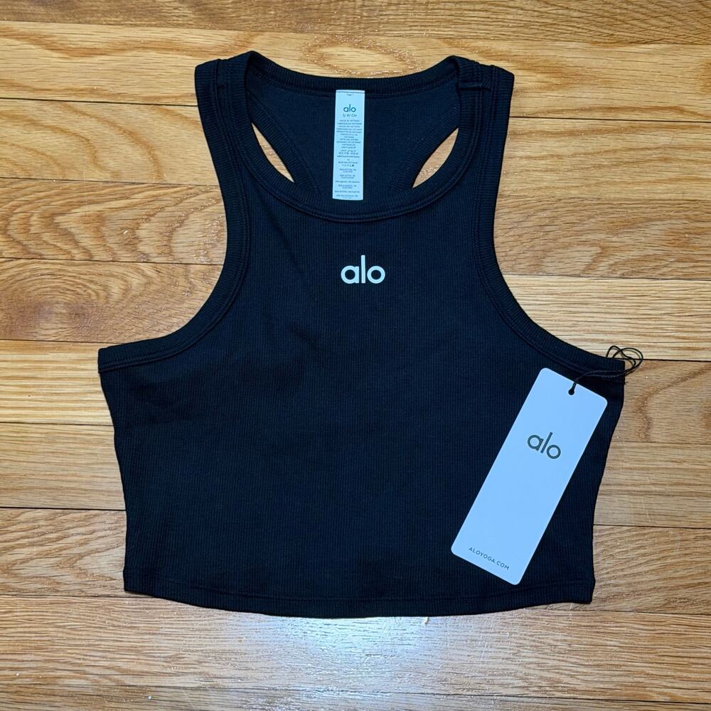 Alo Yoga | Aspire Tank Black / White Size Small NWT - Picture 2 of 5